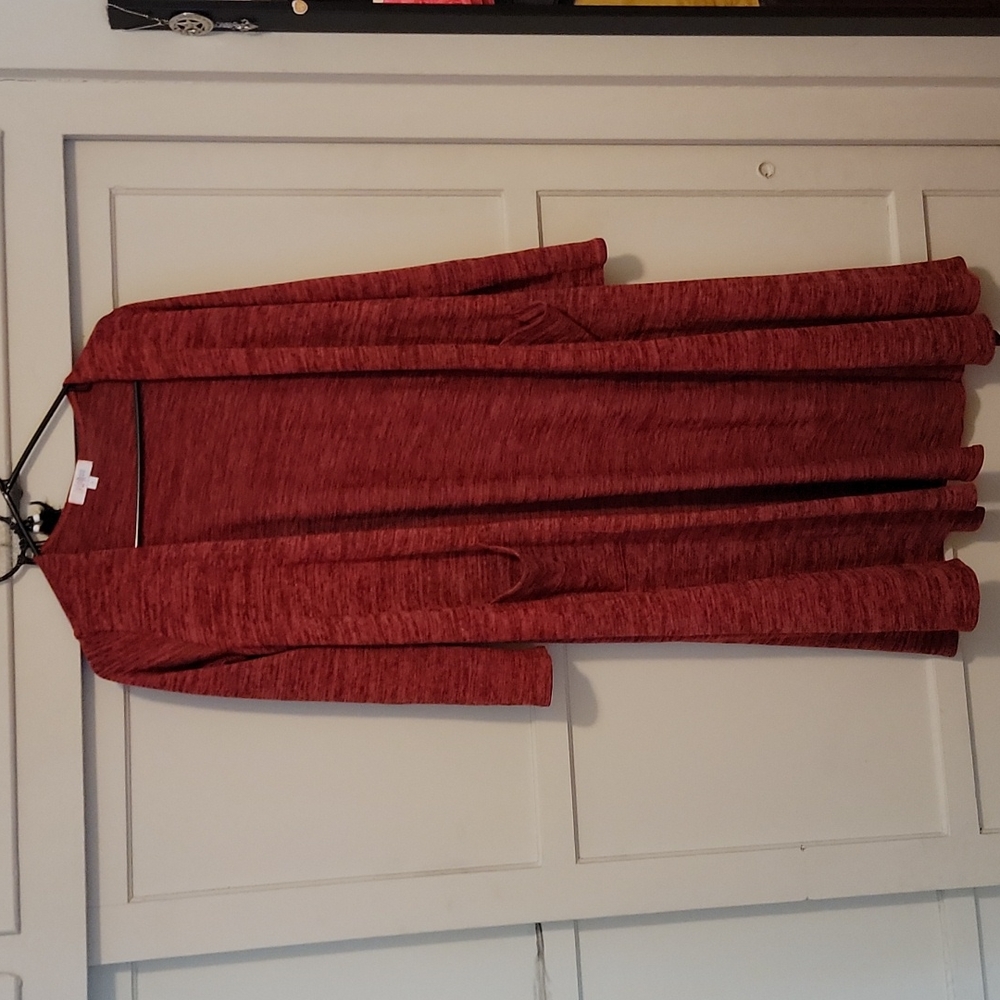 LuLaRoe Sarah long cardigan - Small Perfect for Valentine's day!!